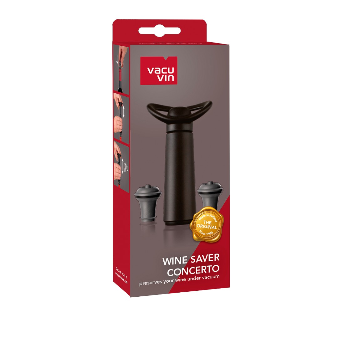 WINE SAVER CONCRETO BLACK STOPPERS