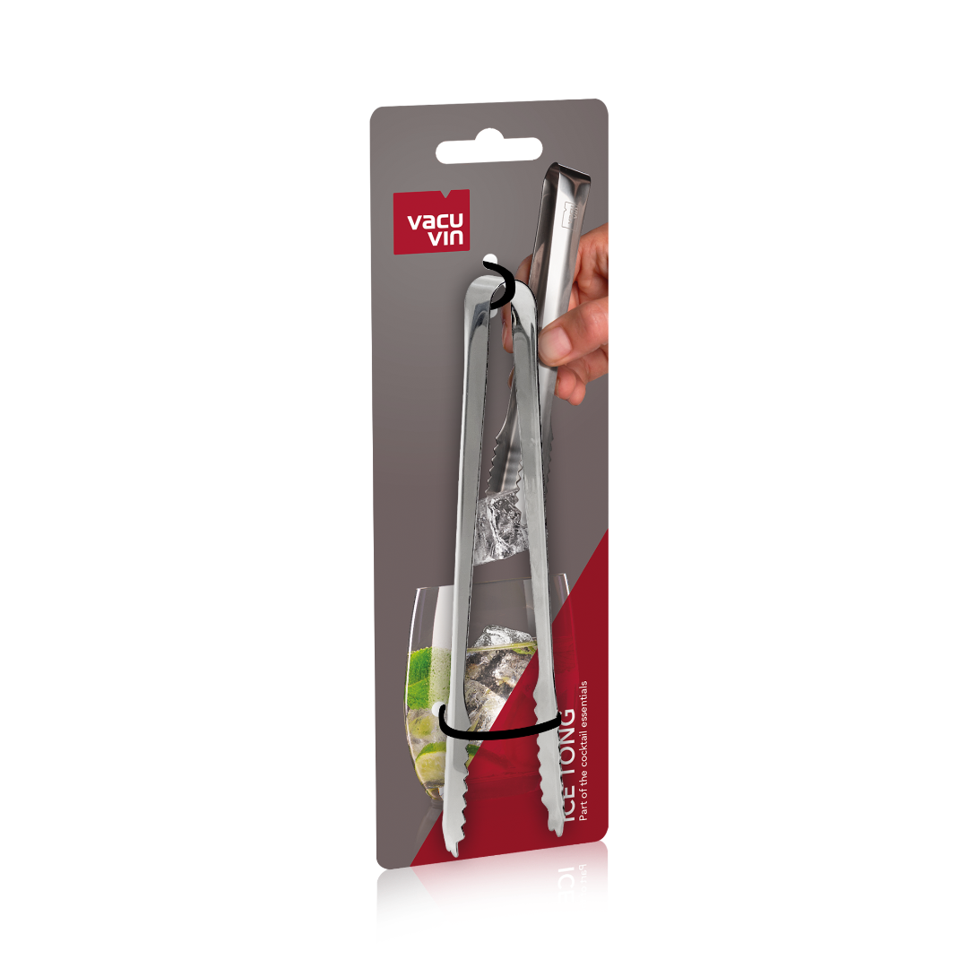 VACU VIN ICE TONGS STAINLESS STEEL