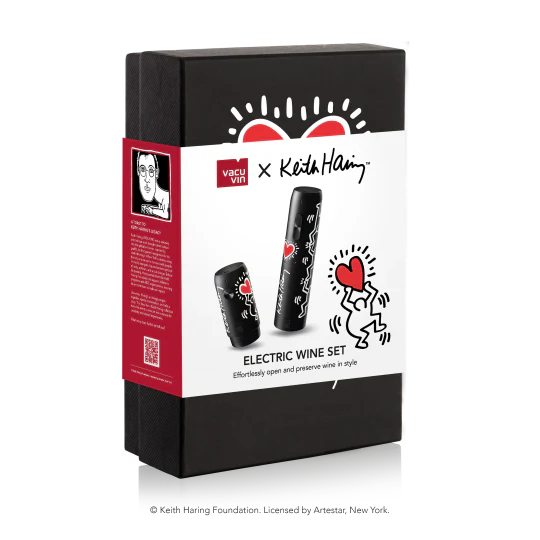 Vacu Vin Electric Wine Set Keith Haring